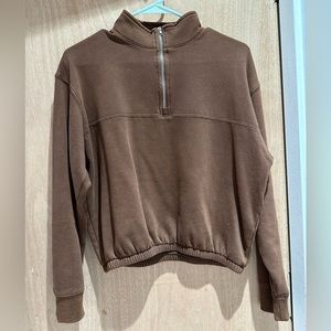 Cropped Brown Sweater
